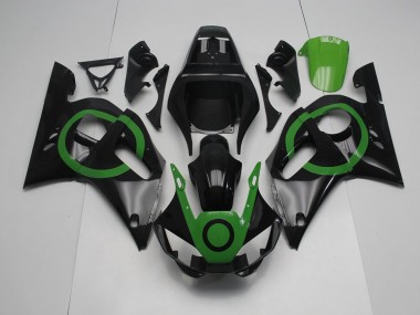 Schwarz Grün Kreis 1998-2002 Yamaha YZF R6 Motorrad Verkleidung