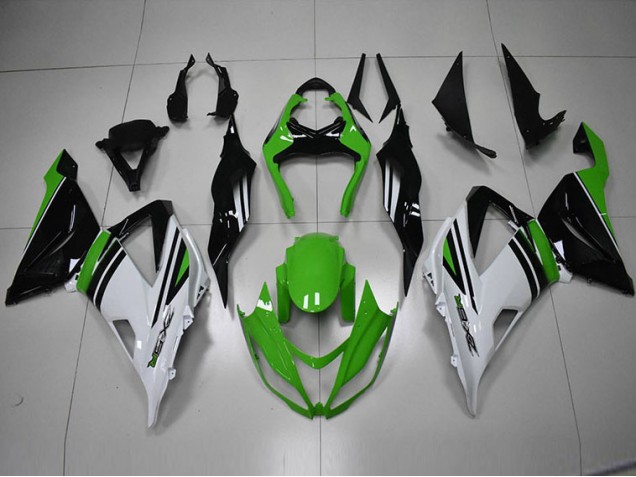 Schwarz Grün Weiß 2013-2018 Kawasaki ZX6R Motorrad Verkleidung Schwarz Grün Weiß 2013-2018 Kawasaki ZX6R Motorrad Verkleidung