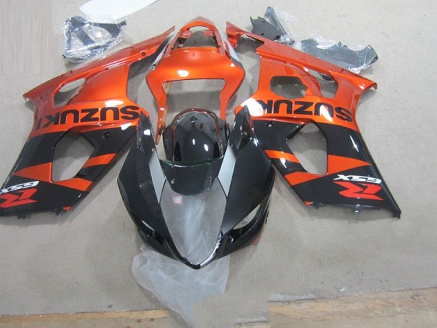 Schwarz Orange 2003-2004 Suzuki GSXR 1000 Motorrad Verkleidung Schwarz Orange 2003-2004 Suzuki GSXR 1000 Motorrad Verkleidung