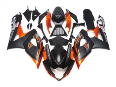 Schwarz Orange 2005-2006 Suzuki GSXR 1000 Motorrad Verkleidung
