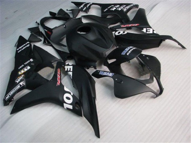 Schwarz Repsol 2007-2008 Honda CBR600RR Motorrad Verkleidung Schwarz Repsol 2007-2008 Honda CBR600RR Motorrad Verkleidung