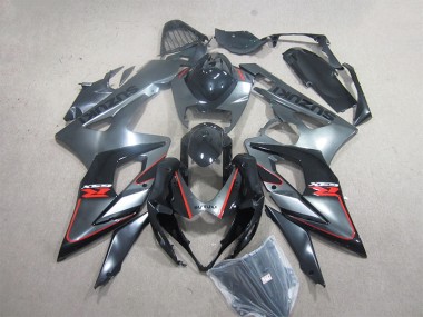 Schwarz Rot 2005-2006 Suzuki GSXR 1000 Motorrad Verkleidungen