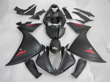 Schwarz Rot 2009-2011 Yamaha YZF R1 Motorrad Verkleidung