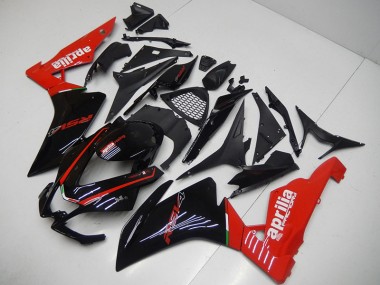 Schwarz Rot 2009-2015 Aprilia RSV4 Motorrad Verkleidung