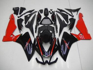 Schwarz Rot 2009-2015 Aprilia RSV4 Motorrad Verkleidung & Plastik