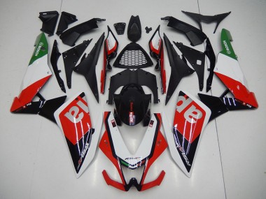 Schwarz Rot 2009-2015 Aprilia RSV4 Motorrad Verkleidungen