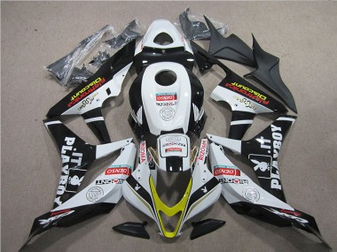 Schwarz Rot Weiß DENSO 2007-2008 Honda CBR600RR Motorrad Verkleidung
