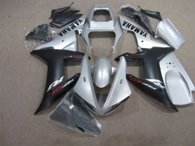 Schwarz Silber 2002-2003 Yamaha YZF R1 Motorrad Verkleidung