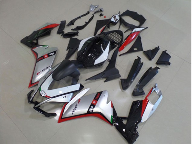 Schwarz Silber Rot 2011-2018 Aprilia RS4 50 125 Motorrad Vollverkleidung Schwarz Silber Rot 2011-2018 Aprilia RS4 50 125 Motorrad Vollverkleidung