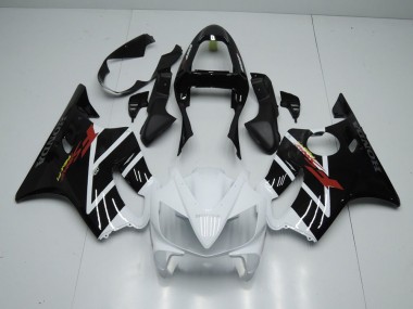 Schwarz Weiß 2001-2003 Honda CBR600 F4i Motorrad Verkleidung