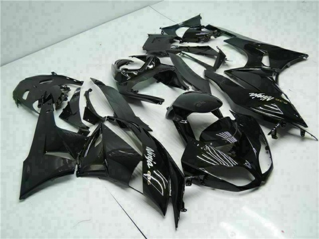 Schwarz Weiß Ninja 636 2009-2012 Kawasaki ZX6R Motorrad Verkleidung Schwarz Weiß Ninja 636 2009-2012 Kawasaki ZX6R Motorrad Verkleidung