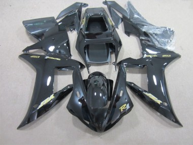 Schwarz mit goldenem Aufkleber 2002-2003 Yamaha YZF R1 Motorrad Verkleidung
