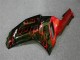 Schwarz rote Flamme 2007-2008 Kawasaki ZX6R Motorrad Verkleidung Schwarz rote Flamme 2007-2008 Kawasaki ZX6R Motorrad Verkleidung