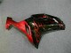 Schwarz rote Flamme 2007-2008 Kawasaki ZX6R Motorrad Verkleidung Schwarz rote Flamme 2007-2008 Kawasaki ZX6R Motorrad Verkleidung