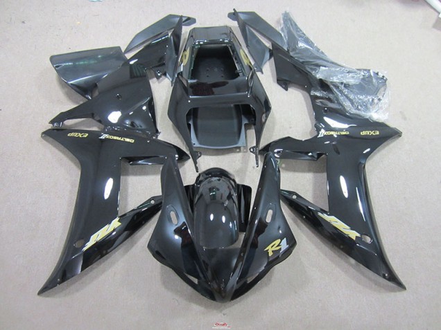Schwarz und Gold Aufkleber 2002-2003 Yamaha YZF R1 Motorrad Verkleidung Schwarz und Gold Aufkleber 2002-2003 Yamaha YZF R1 Motorrad Verkleidung