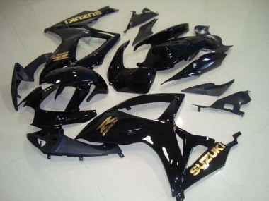 Schwarz und Gold Aufkleber 2006-2007 Suzuki GSXR 750 Motorrad Verkleidung