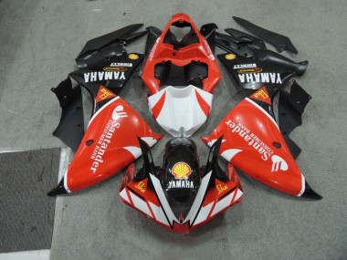 Schwarz weißes SantUnder Rot 2009-2011 Yamaha YZF R1 Motorrad Verkleidung