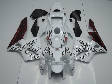 Schwarze Flamme 2005-2006 Honda CBR600RR Motorrad Verkleidung