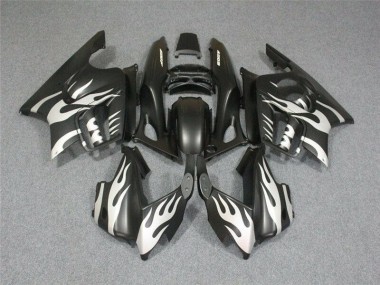 Schwarze weiße Flamme 1995-1998 Honda CBR600 F3 Motorrad Verkleidung