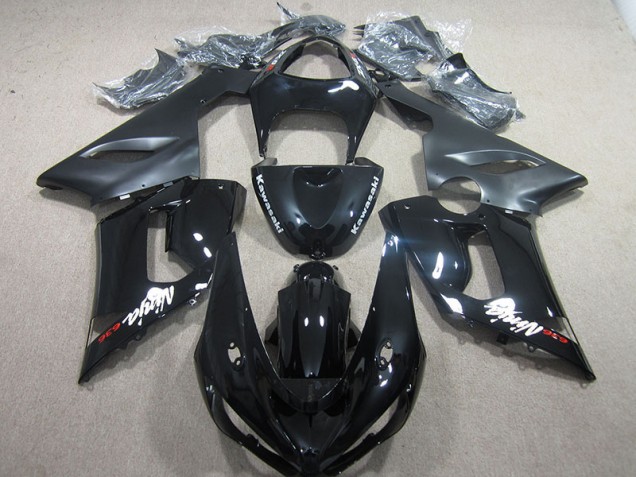 Schwarzer Ninja 636 2005-2006 Kawasaki ZX6R Motorrad Verkleidung Schwarzer Ninja 636 2005-2006 Kawasaki ZX6R Motorrad Verkleidung