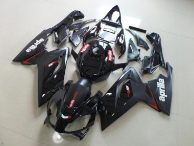 Schwarzer OEM Stil 2006-2011 Aprilia RS125 Motorrad Verkleidung