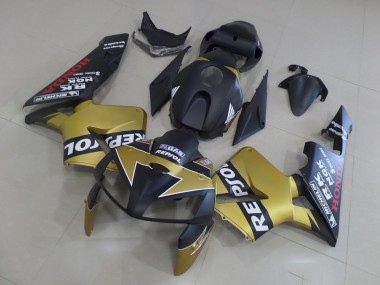 Schwarzgold Repsol 2005-2006 Honda CBR600RR Motorrad Verkleidung