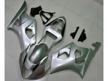 Silber 2003-2004 Suzuki GSXR 1000 Motorrad Verkleidung Komplett Sets