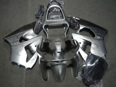 Silber Flamme 2000-2002 Kawasaki ZX6R Motorrad Verkleidung