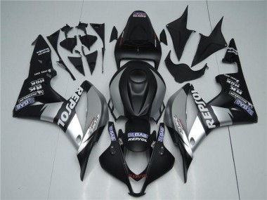 Silber Repsol Schwarz 2007-2008 Honda CBR600RR Motorrad Verkleidung