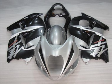 Silber Schwarz 1996-2007 Suzuki GSXR 1300 Hayabusa Motorrad Verkleidung