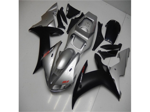 Silber Schwarz 2002-2003 Yamaha YZF R1 Motorrad Verkleidungen