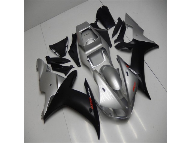 Silber Schwarz 2002-2003 Yamaha YZF R1 Motorrad Verkleidungen