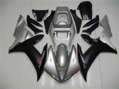 Silber Schwarz 2002-2003 Yamaha YZF R1 Motorrad Verkleidungen