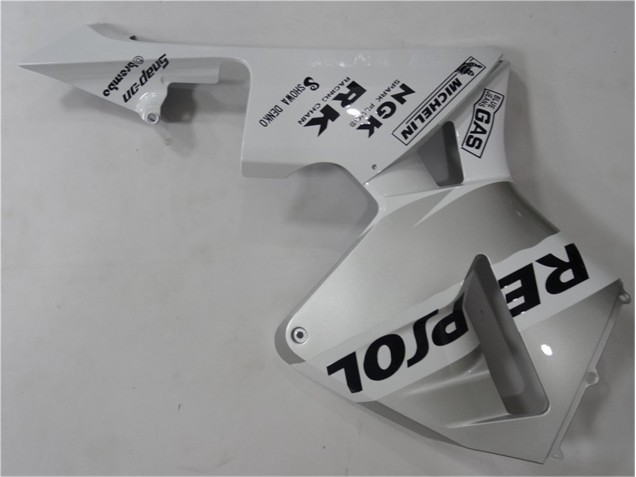 Silver Weiß Schwarz Repsol 2003-2004 Honda CBR600RR Motorrad Verkleidung Silver Weiß Schwarz Repsol 2003-2004 Honda CBR600RR Motorrad Verkleidung