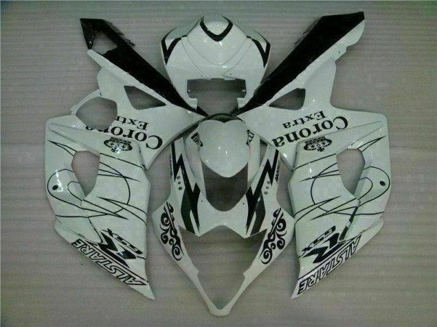 Weiß 2005-2006 Suzuki GSXR 1000 Motorrad Vollverkleidung Weiß 2005-2006 Suzuki GSXR 1000 Motorrad Vollverkleidung