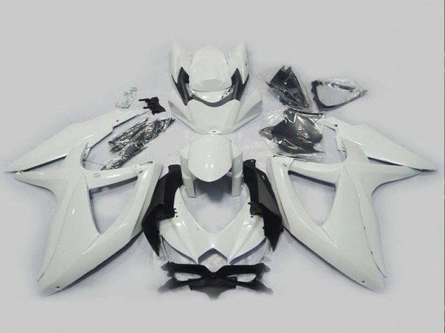 Weiß 2008-2010 Suzuki GSXR 750 Motorrad Verkleidung Weiß 2008-2010 Suzuki GSXR 750 Motorrad Verkleidung