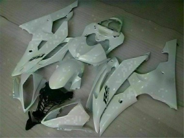 Weiß 2008-2016 Yamaha YZF R6 Motorrad Vollverkleidung & Plastik