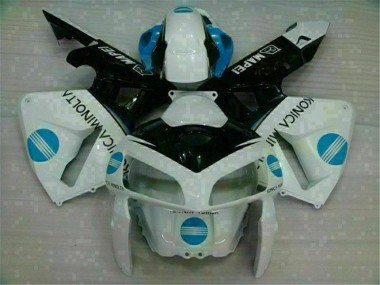 Weiß Blau 2005-2006 Honda CBR600RR Motorrad Verkleidung