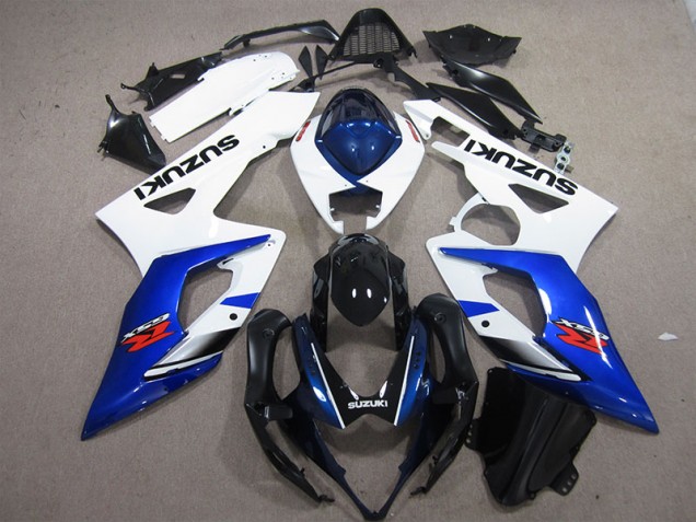 Weiß Blau 2005-2006 Suzuki GSXR 1000 Motorrad Verkleidung Weiß Blau 2005-2006 Suzuki GSXR 1000 Motorrad Verkleidung