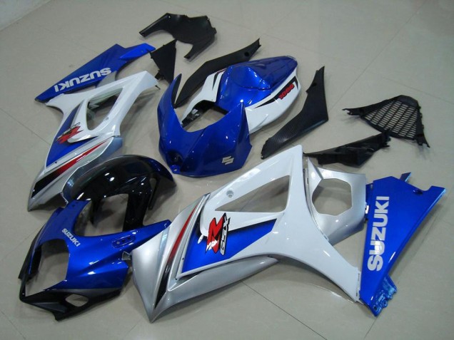 Weiß Blau 2007-2008 Suzuki GSXR 1000 Motorrad Verkleidung Weiß Blau 2007-2008 Suzuki GSXR 1000 Motorrad Verkleidung