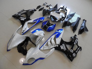 Weiß Blau 2009-2014 BMW S1000RR Motorrad Verkleidungen