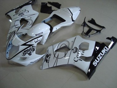 Weiß Corona 2003-2004 Suzuki GSXR 1000 Motorrad Verkleidung