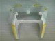 Weiß Gelb Flamme 2000-2002 Kawasaki ZX6R Motorrad Verkleidung Weiß Gelb Flamme 2000-2002 Kawasaki ZX6R Motorrad Verkleidung