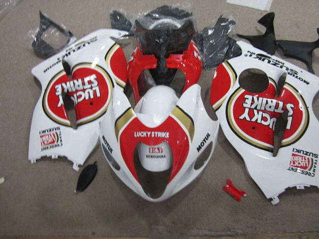 Weiß Lucky Strike Motul 1996-2007 Suzuki GSXR 1300 Hayabusa Motorrad Verkleidung Weiß Lucky Strike Motul 1996-2007 Suzuki GSXR 1300 Hayabusa Motorrad Verkleidung