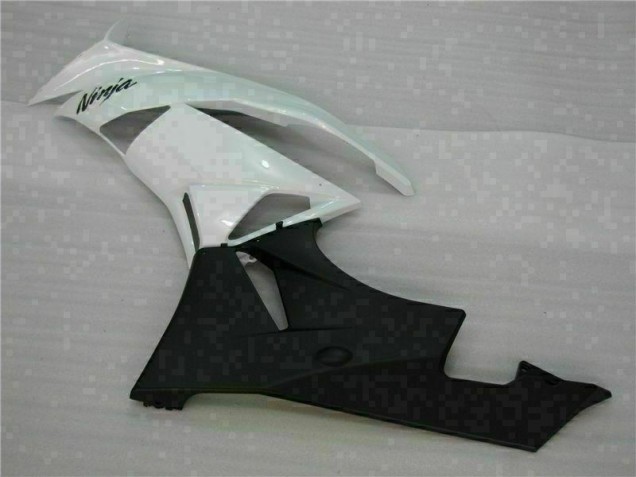 Weiß Schwarz 2009-2012 Kawasaki ZX6R Motorrad Verkleidungen Weiß Schwarz 2009-2012 Kawasaki ZX6R Motorrad Verkleidungen