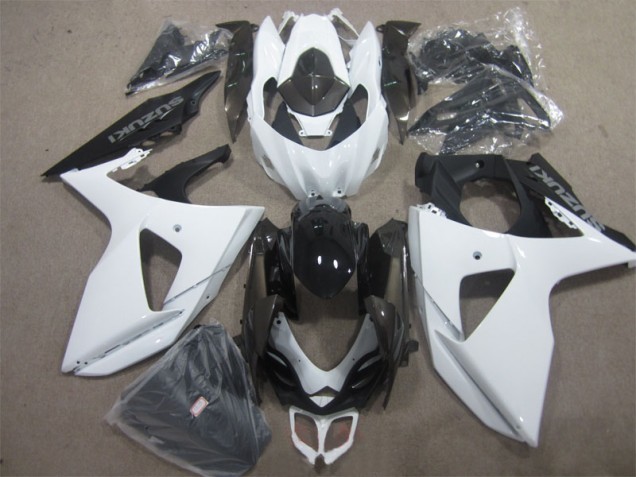 Weiß Schwarz 2009-2016 Suzuki GSXR 1000 Motorrad Verkleidungen Weiß Schwarz 2009-2016 Suzuki GSXR 1000 Motorrad Verkleidungen