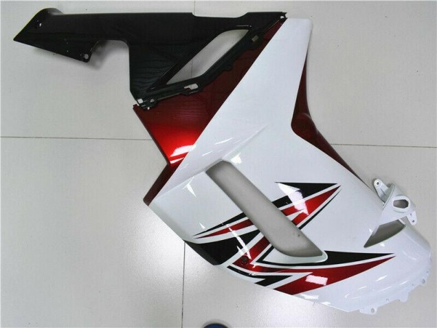 Weiß Schwarz Rot 2007-2008 Kawasaki ZX6R Motorrad Verkleidung Weiß Schwarz Rot 2007-2008 Kawasaki ZX6R Motorrad Verkleidung
